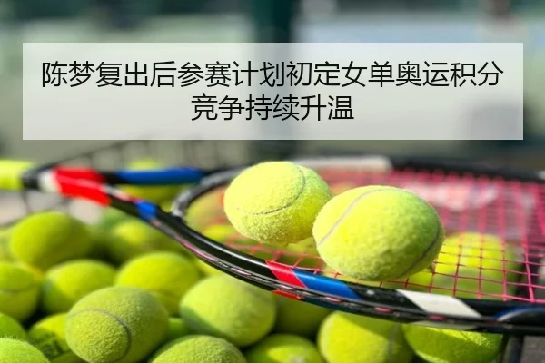 陈梦复出后参赛计划初定女单奥运积分竞争持续升温